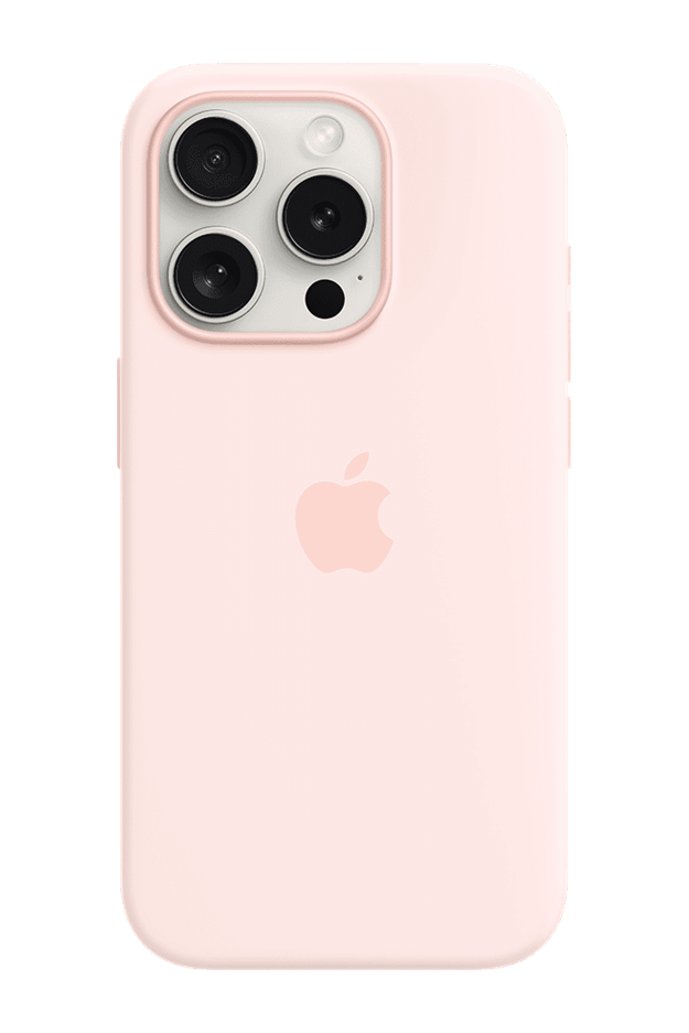 iPhone 15 Pro Silicone Case with MagSafe - Light Pink